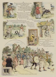 Die Tochter des Bauern (Chromolithografie)