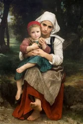 Bretonischer Bruder und Schwester
