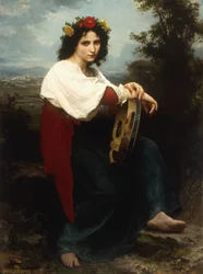 Italienische Frau mit Tamburin, 1872