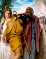 Tobias verabschiedet sich von seinem Vater, 1860