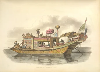 Das Reisende Boot eines Mandarins