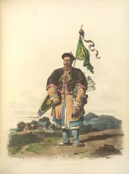 Ein Soldat in seiner gewöhnlichen Kleidung