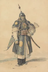 Porträt eines chinesischen Soldaten