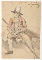 Aus einem Album mit 372 Zeichnungen von Landschaften, Küstenlinien, Kostümen und Alltagsleben während der Botschaft von Lord Macartney an den Kaiser von China, zwischen 1792 und 1794