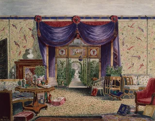 Das chinesische Zimmer im Middleton Park, Oxfordshire
