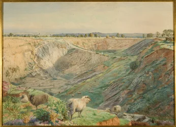 Steinbruch auf Durdham Down, ca. 1865