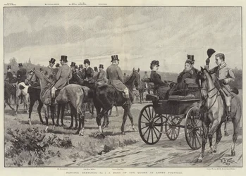 Jagdszenen, ein Treffen der Quorn in Ashby Folville