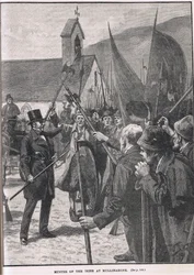 Aufgebot der Iren in Mullinahone, Illustration aus Cassell