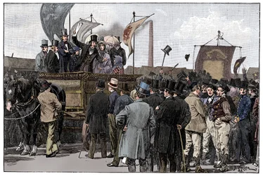 Die Chartisten-Demonstration auf dem Kennington Common, 1848, 1900