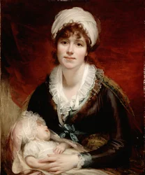 Lady Beechey und ihr Baby, ca. 1800