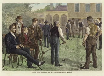 Krocket im Genesungsheim des St. Bartholomew