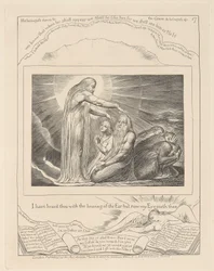 Buch Hiob, Platte 17, Die Vision von Christus
