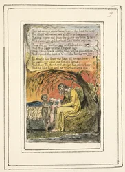 Der kleine schwarze Junge (Fortsetzung): Platte 9 aus Songs of Innocence and of Experience (Kopie R) um 1802-08