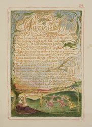 Lied der Amme: Platte 24 aus Songs of Innocence and of Experience (Kopie AA) ca. 1815-26
