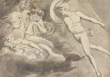 Satan nähert sich dem Hof des Chaos