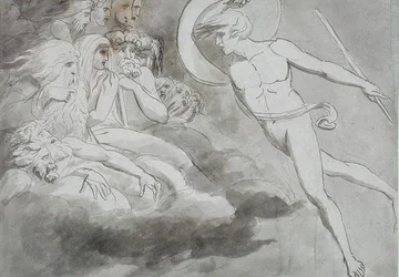 Satan nähert sich dem Hof des Chaos