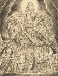 Satan vor dem Thron Gottes