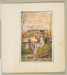 Lieder der Unschuld und der Erfahrung: Der kleine Schwarze Junge, zweite Tafel, ca. 1825.