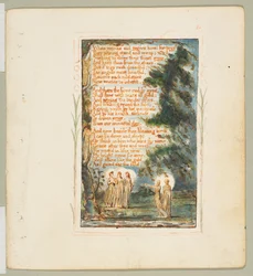 Lieder der Unschuld und der Erfahrung: Nacht zweite Platte: Wenn Wölfe und Tiger wie..., ca. 1825