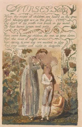 Lieder der Unschuld und der Erfahrung, Platte 37, "Lied der Krankenschwester" (Bentley 38)