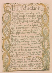 Lieder der Unschuld und der Erfahrung, Platte 3, "Einführung" (Bentley 4)
