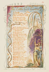 Lieder der Unschuld und der Erfahrung: Das verlorene kleine Mädchen, ca. 1825