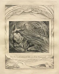 Das Buch Hiob: Pl. 13, Da antwortete der Herr Hiob aus dem Wirbelsturm