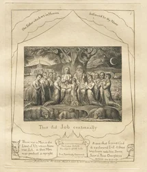 Das Buch Hiob: Pl. 1, So tat Hiob immer