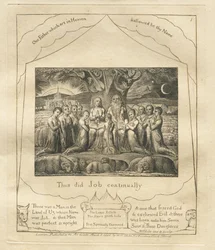 Das Buch Hiob: Pl. 1, So tat Hiob immer