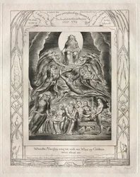 Das Buch Hiob: Pl. 2, Als der Allmächtige noch mit mir war, Als meine Kinder..., 1825