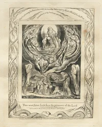 Das Buch Hiob: Pl. 5, Dann ging Satan aus der Gegenwart des Herrn, 1825