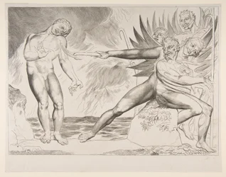 Der Kreis der korrupten Beamten: Die Teufel quälen Ciampolo, aus Dantes Inferno, ca. 1825-27