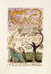 Titelseite, aus "Songs of Innocence", 1789