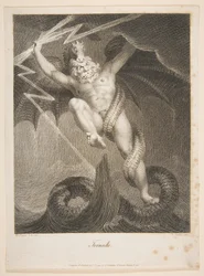 Tornado - Zeus im Kampf mit Typhon, Erasmus Darwin, The Botanic Garden, 1. August 1795.