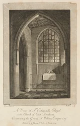Ansicht der St. Edmunds Kapelle in der Kirche von East Dereham..., 1804