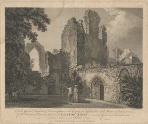 Blick auf Leiston Abbey