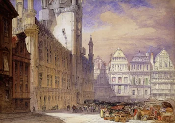 Das Rathaus von Brüssel, 1856