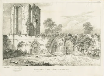 Croxden Abbey: Gravur