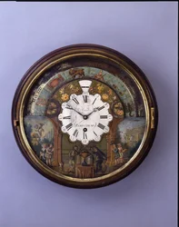 Zifferblattuhr, spätes 19. Jahrhundert, Zifferblatt ca. 1770