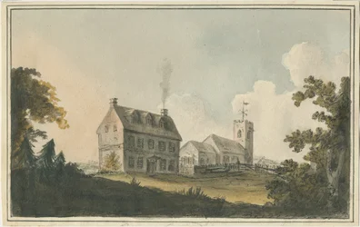 Edingale Kirche: Aquarell, undatiert [ca. 1790]
