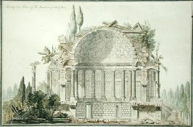 Entwurf für ein Ruinenmausoleum für den Prinzen von Wales (1738-1820) 1752
