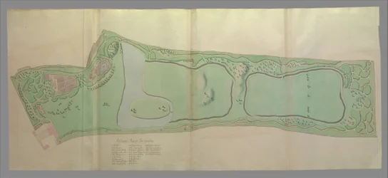 Generalplan der Gärten in Kew