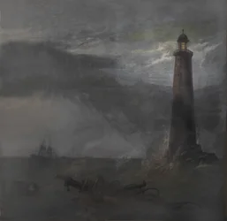 Aktvorhang für The Lighthouse, 1855