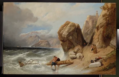 Küstenszene in der Nähe von Genua, 1846