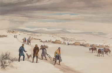 Das Lager der zweiten Division, Blick nach Osten. Januar 1855