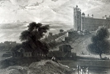 Fatehpur Sikri in der Nähe von Agra, gestochen von R. Brandard (Stich)