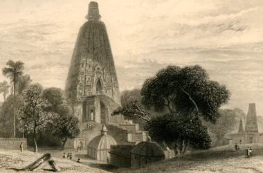 Großer Tempel in Bode Gyah, 1835
