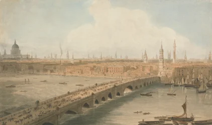 Ansicht der London Bridge und der St. Paul