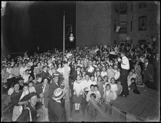 Evangelische Gesellschaftsversammlung, East 79th Street und Avenue A, New York City, 24. Juli 1914