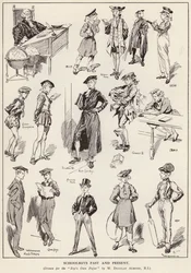 Schuljungen durch die Jahrhunderte